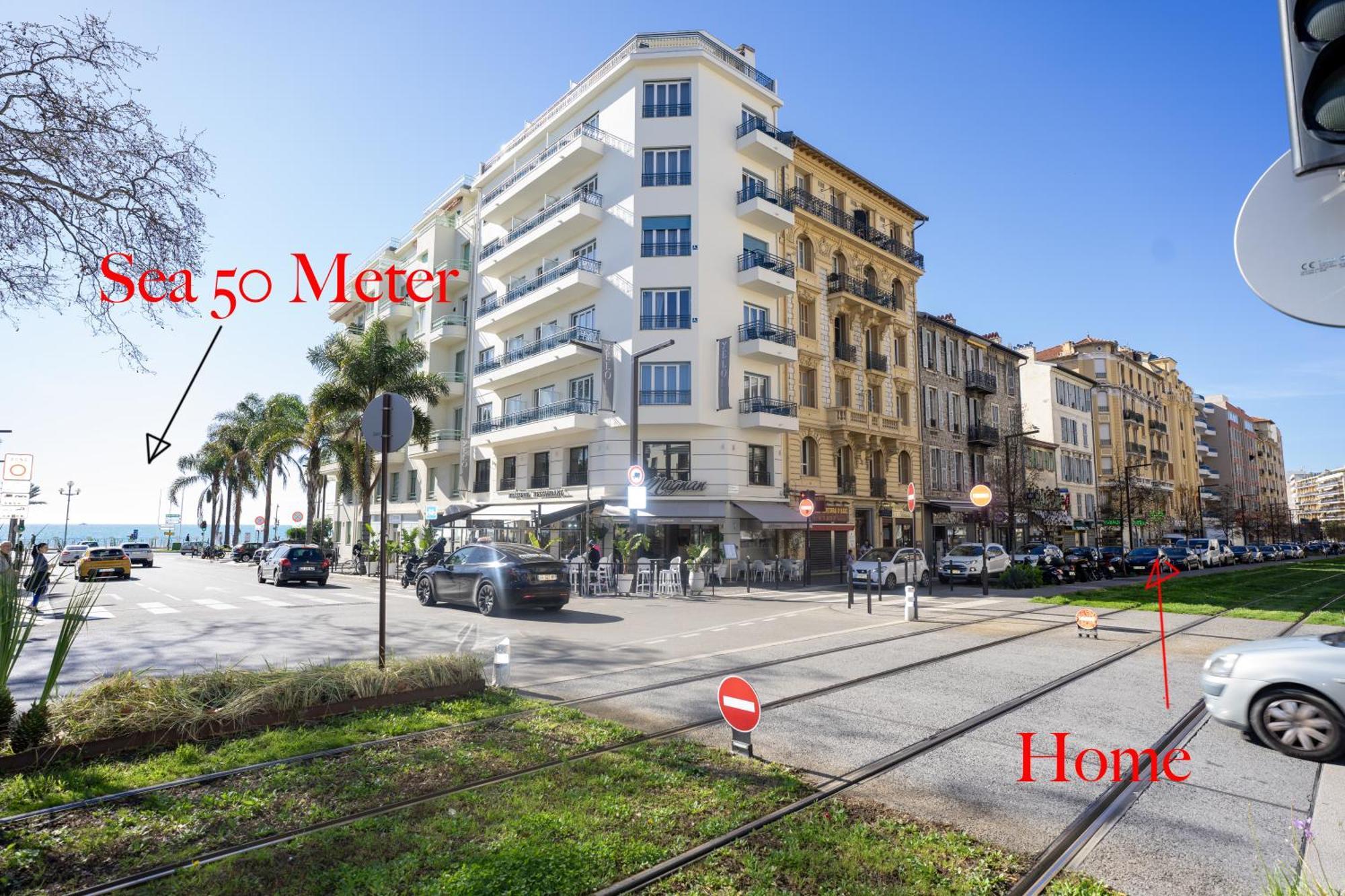 Californie 11 Lux 4 Pers Wifi Ac Apartman Nizza Kültér fotó